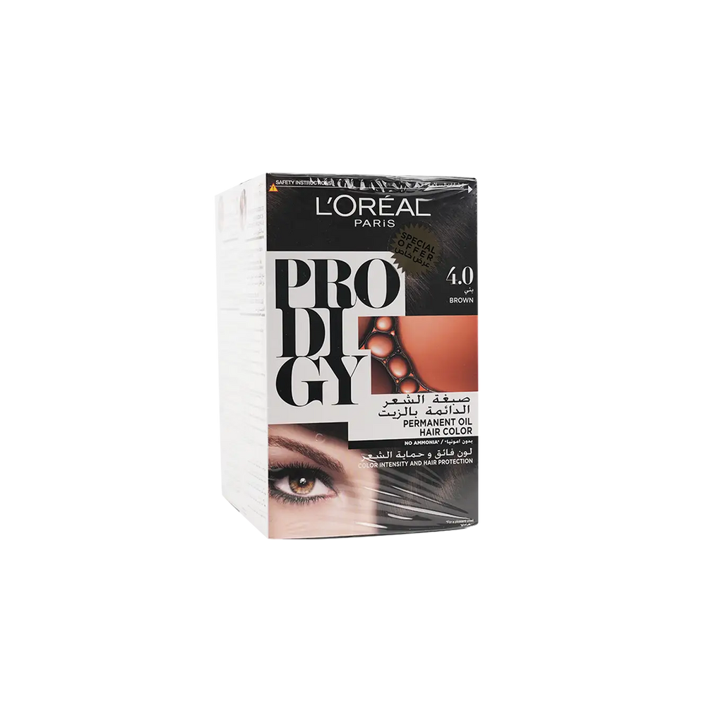 L'oreal Prodigy Permanent Oil Hair Color-4.0 Brown 25% Offer