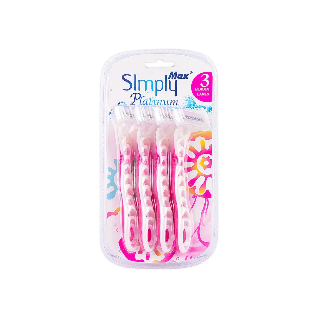 Buy Simply Max Platinum 4 Razors Online | Pharmazone Kuwait