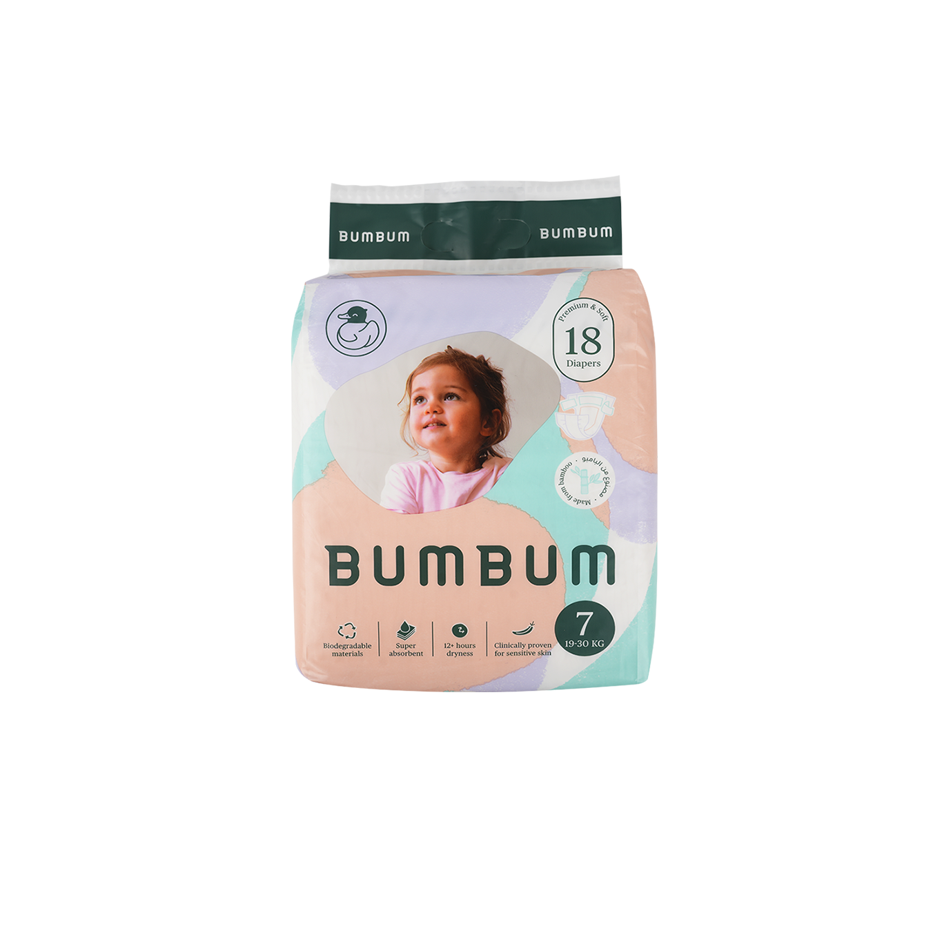 Bumbum Baby Diaper NO.7 (19-30kg) 18PCS