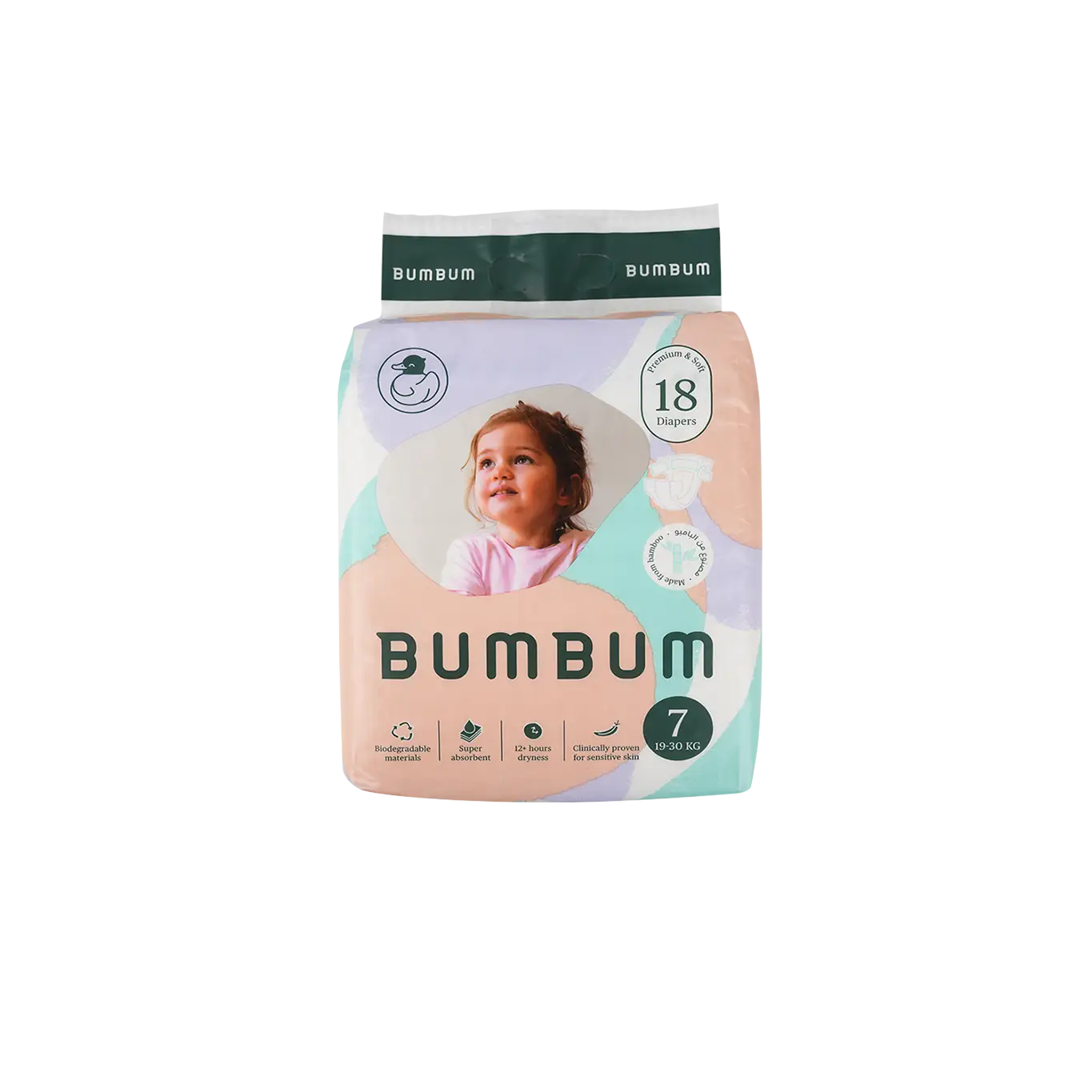 Bumbum Baby Diaper NO.7 (19-30kg) 18PCS