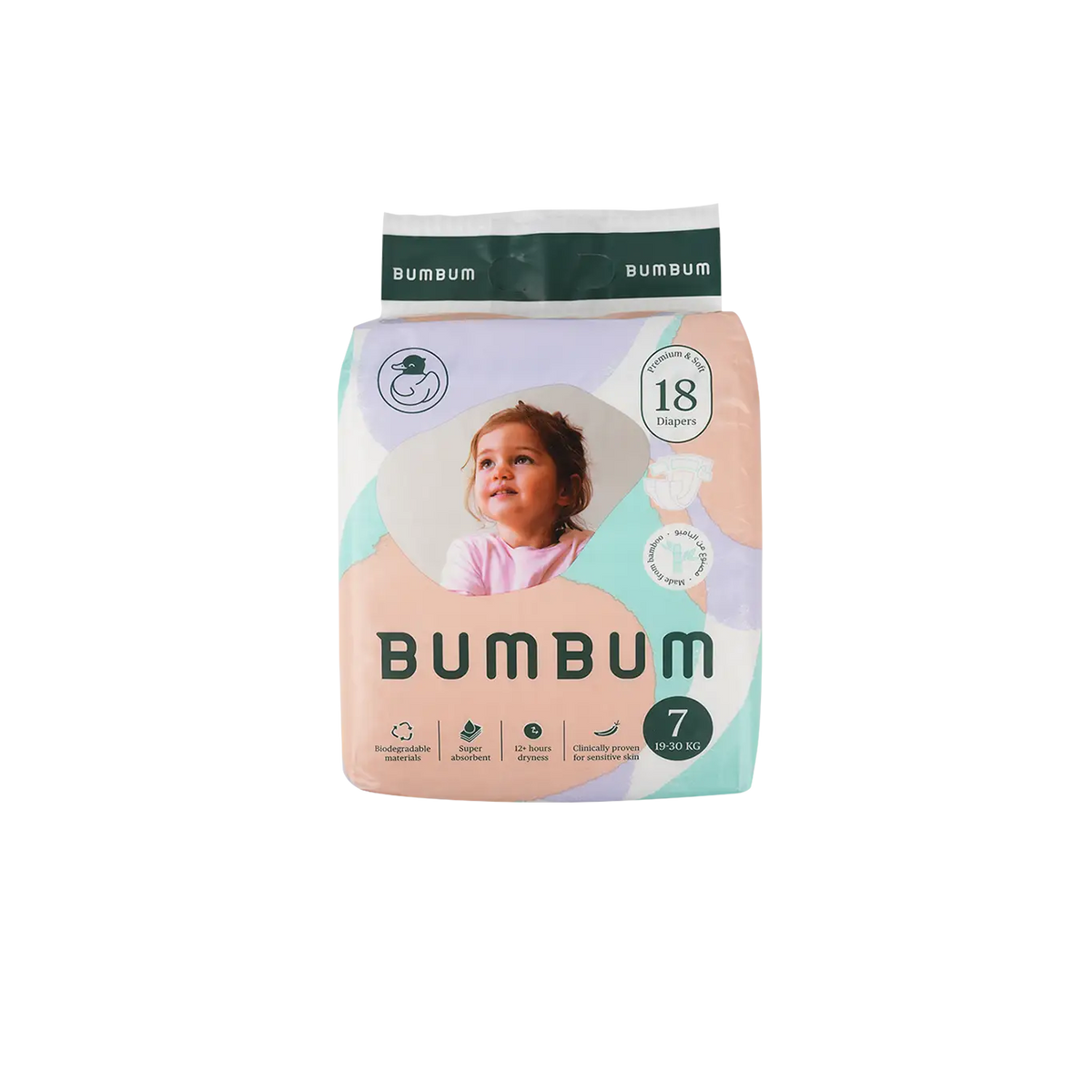 53459-Bumbum Baby Diaper NO.7 (19-30kg) 18PCS