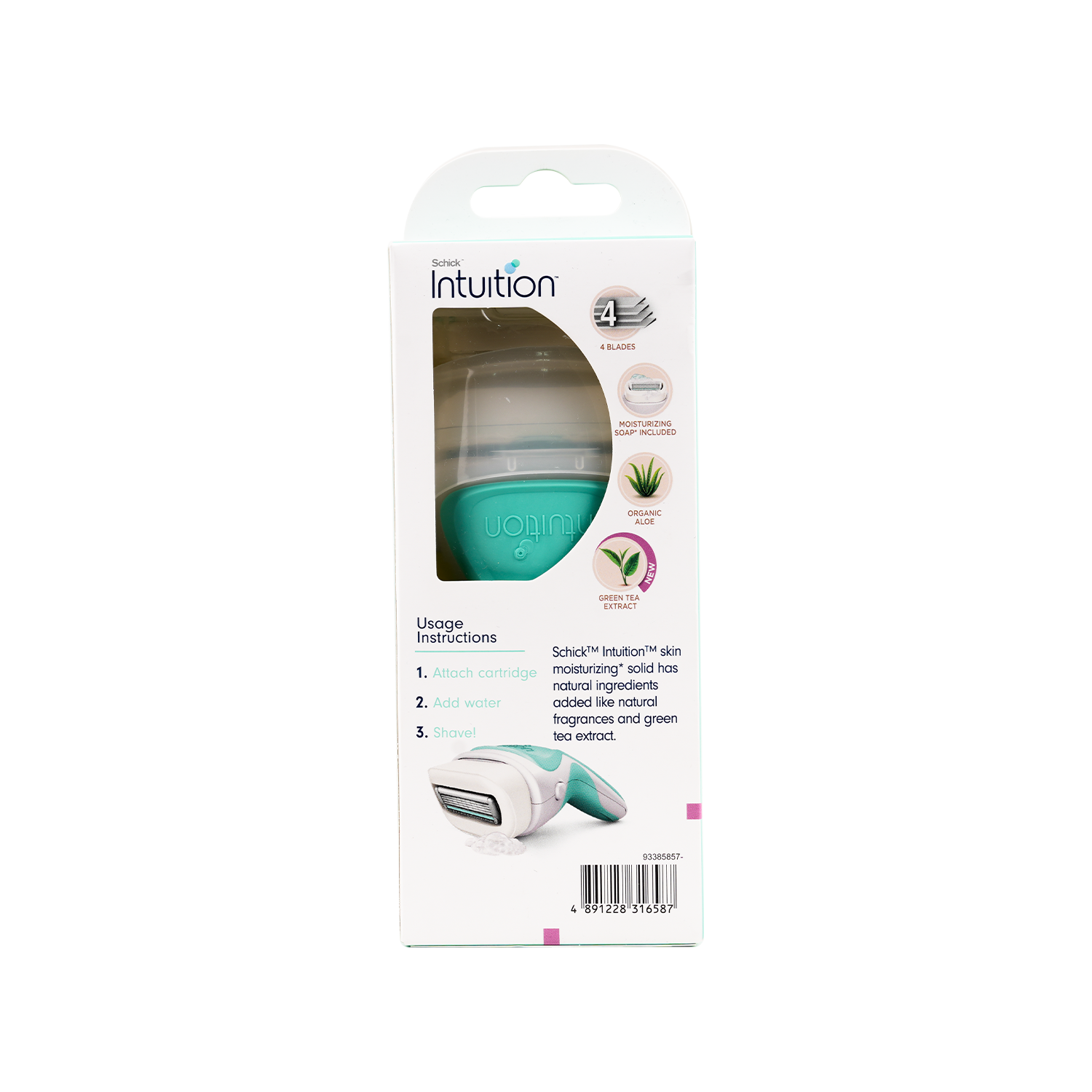 Schick Intuition Women Sensitive care 4 Blades Handle