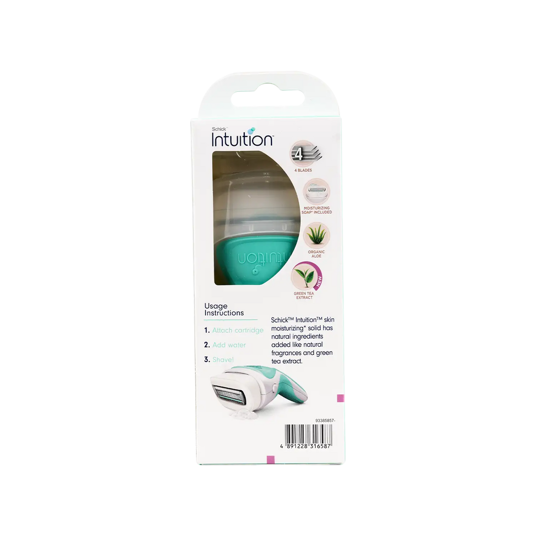 53466-Schick Intuition Women Sensitive care 4 Blades Handle +3
