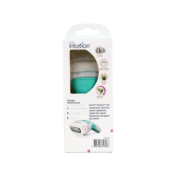 53466-Schick Intuition Women Sensitive care 4 Blades Handle +3