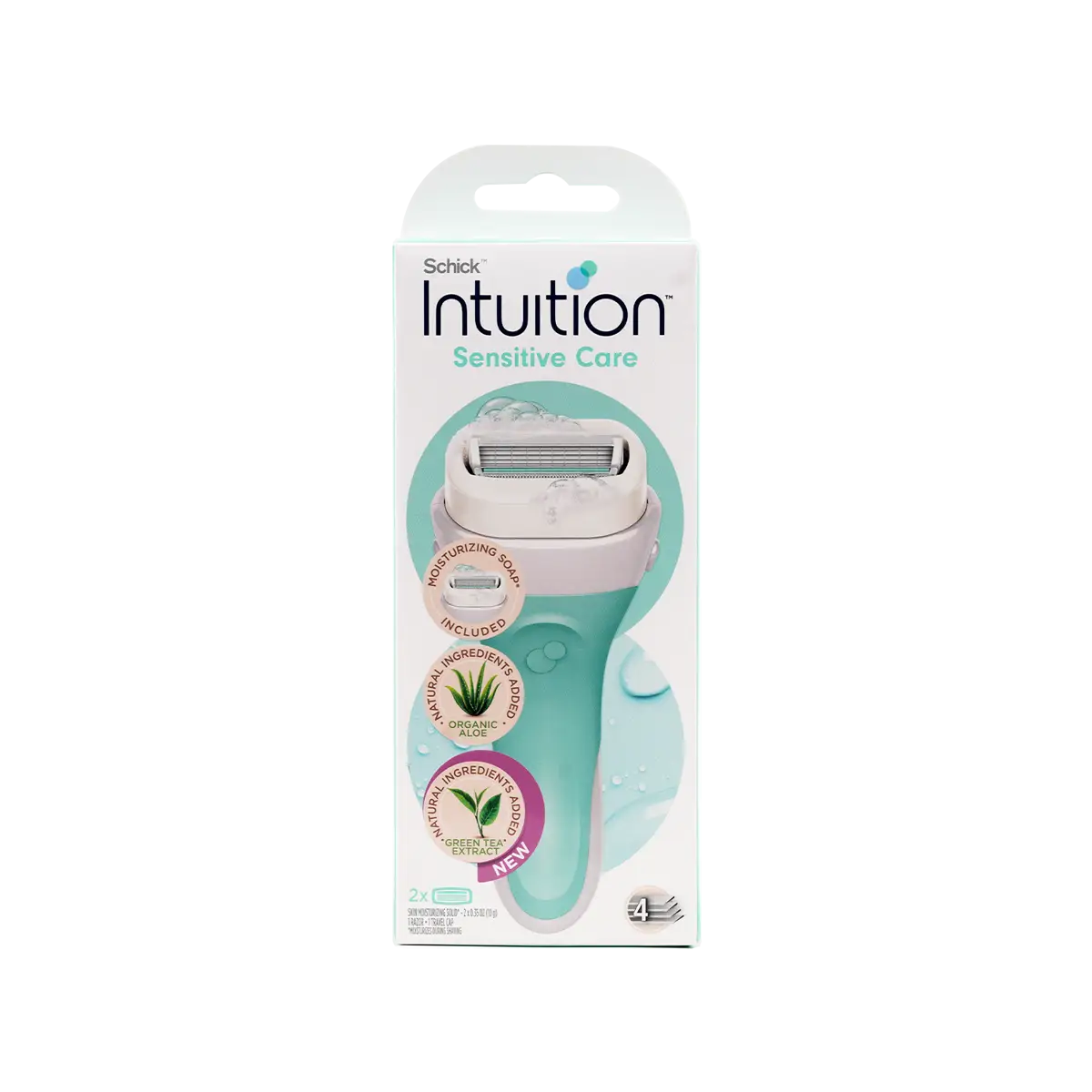 53466-Schick Intuition Women Sensitive care 4 Blades Handle