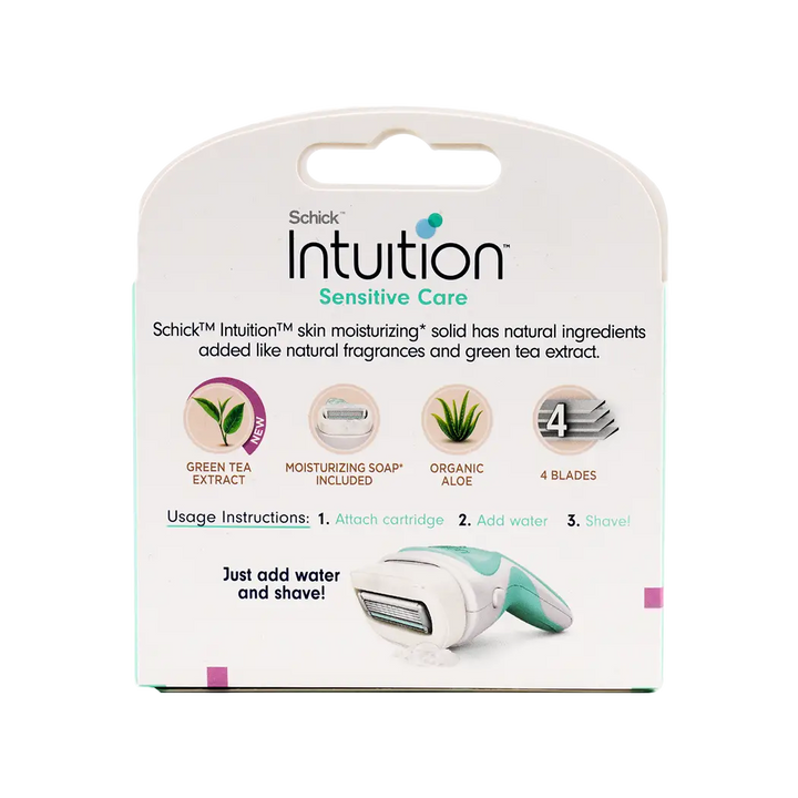 53467-Schick Intuition Women Sensitive care 4 Blades 3Pcs +3