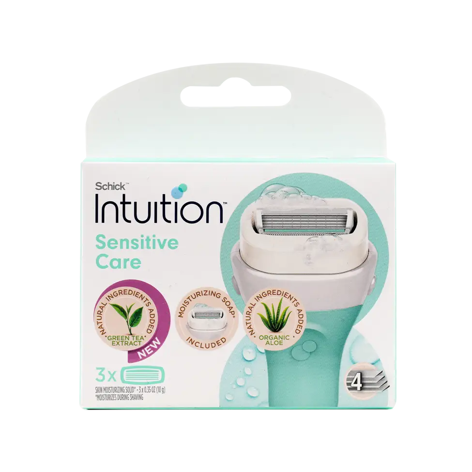 53467-Schick Intuition Women Sensitive care 4 Blades 3Pcs