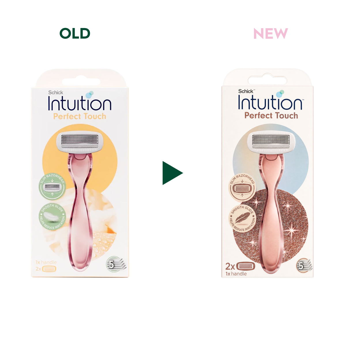53469-Schick Intuition Women Perfect Touch 5 Blades Handle 