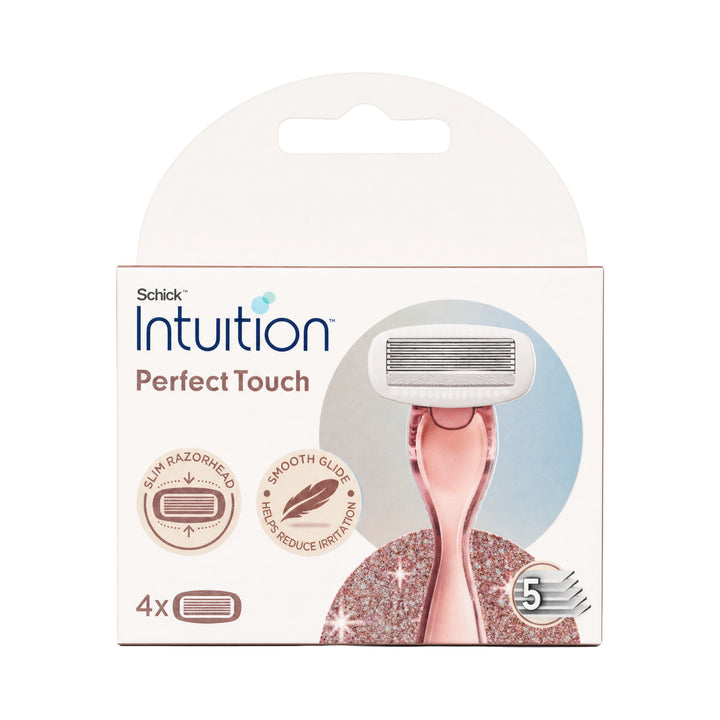 53470-Schick Intuition Women Perfect Touch 5 Blades 4Pcs +1