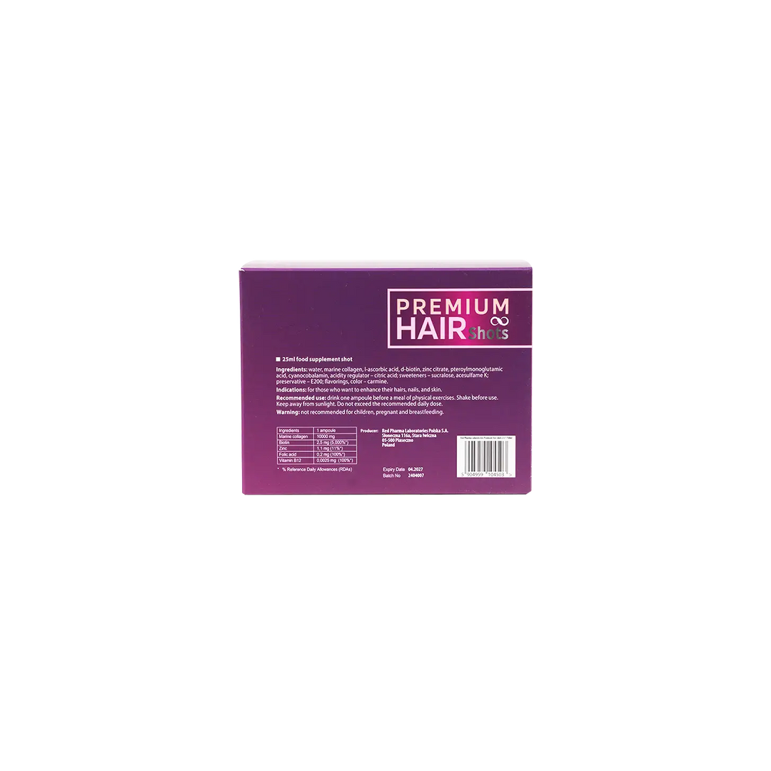 53483-Fit 4 Life Premium Hair Shots 3packs X 10shots X 25ml +2