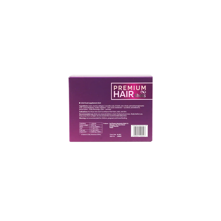 53483-Fit 4 Life Premium Hair Shots 3packs X 10shots X 25ml +2