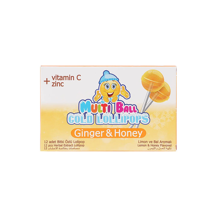 53499-Multiball Cold Lollipops 12pcs-Ginger &amp; Honey
