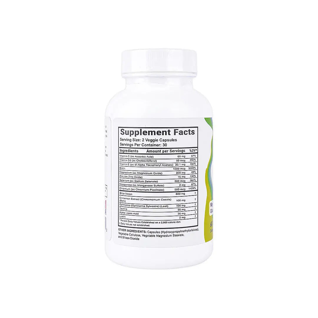 Pure Health Diabetic Manager 800mg 60Veg Capsules +1