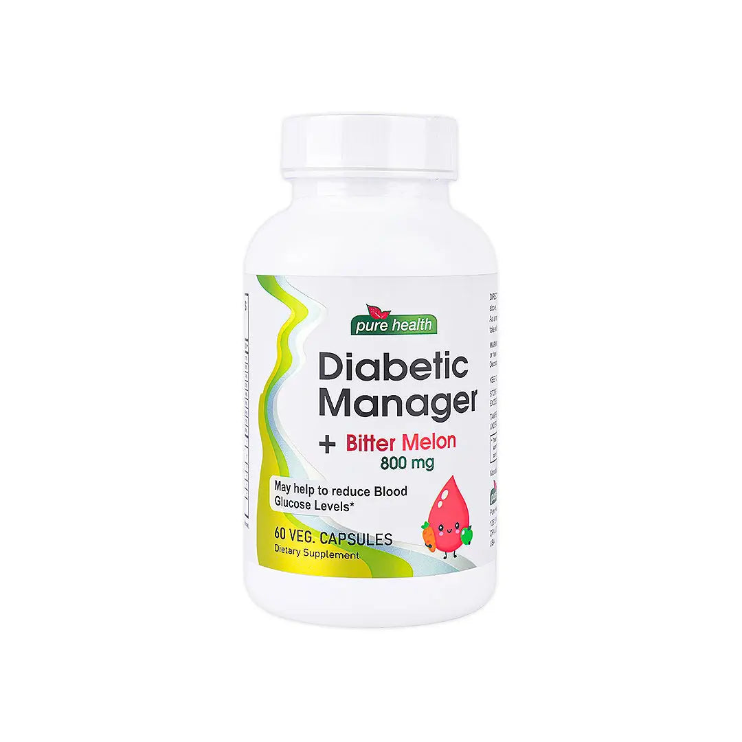 Pure Health Diabetic Manager 800mg 60Veg Capsules