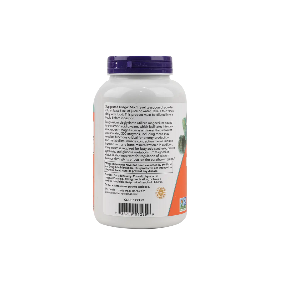 53505-NOW Magnesium Bisglycinate Powder 227gm +2