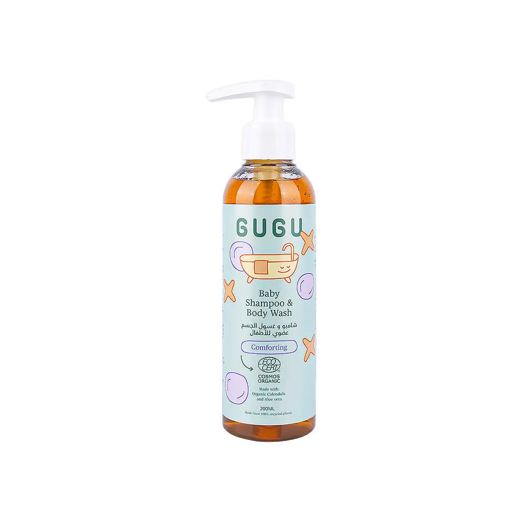 Gugu organic baby shampoo & body wash - 200ml