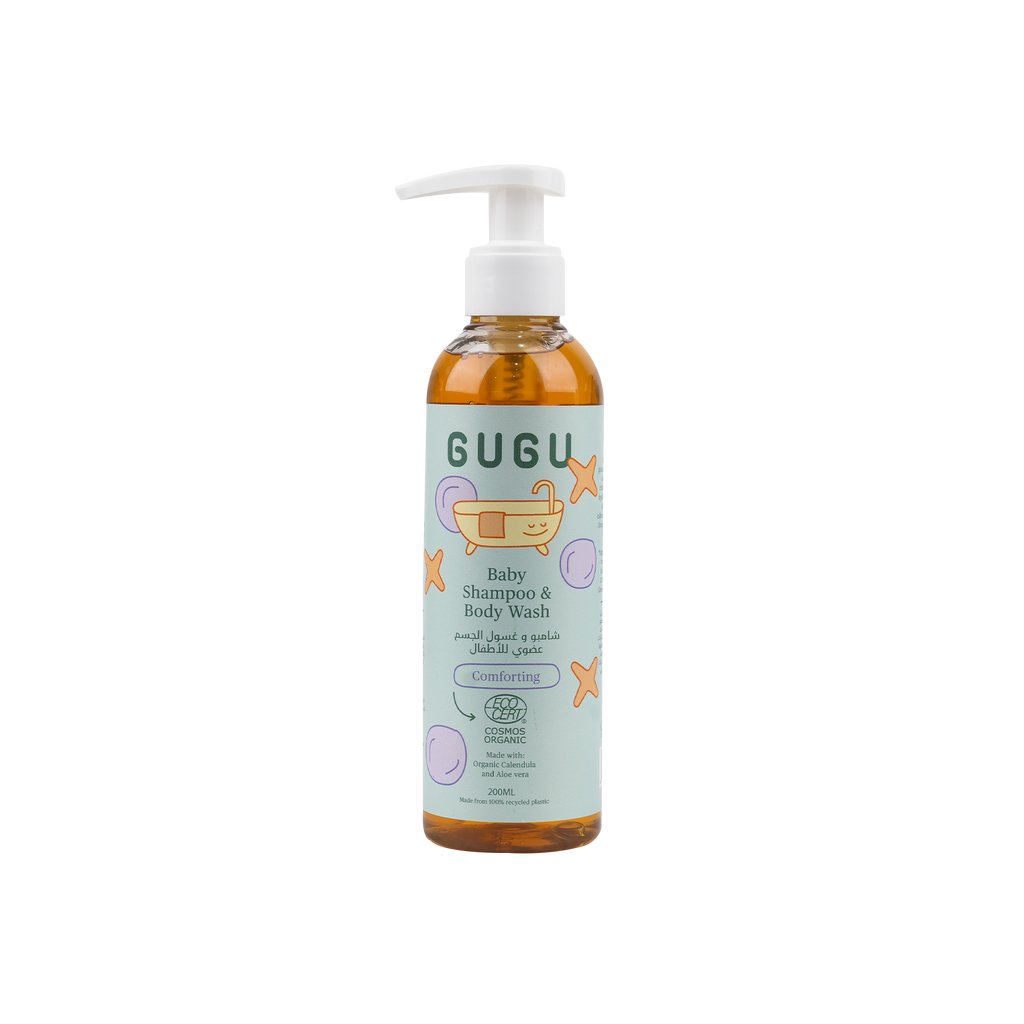 Gugu organic baby shampoo & body wash - 200ml