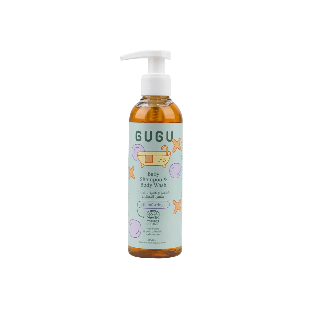 Gugu organic baby shampoo & body wash - 200ml