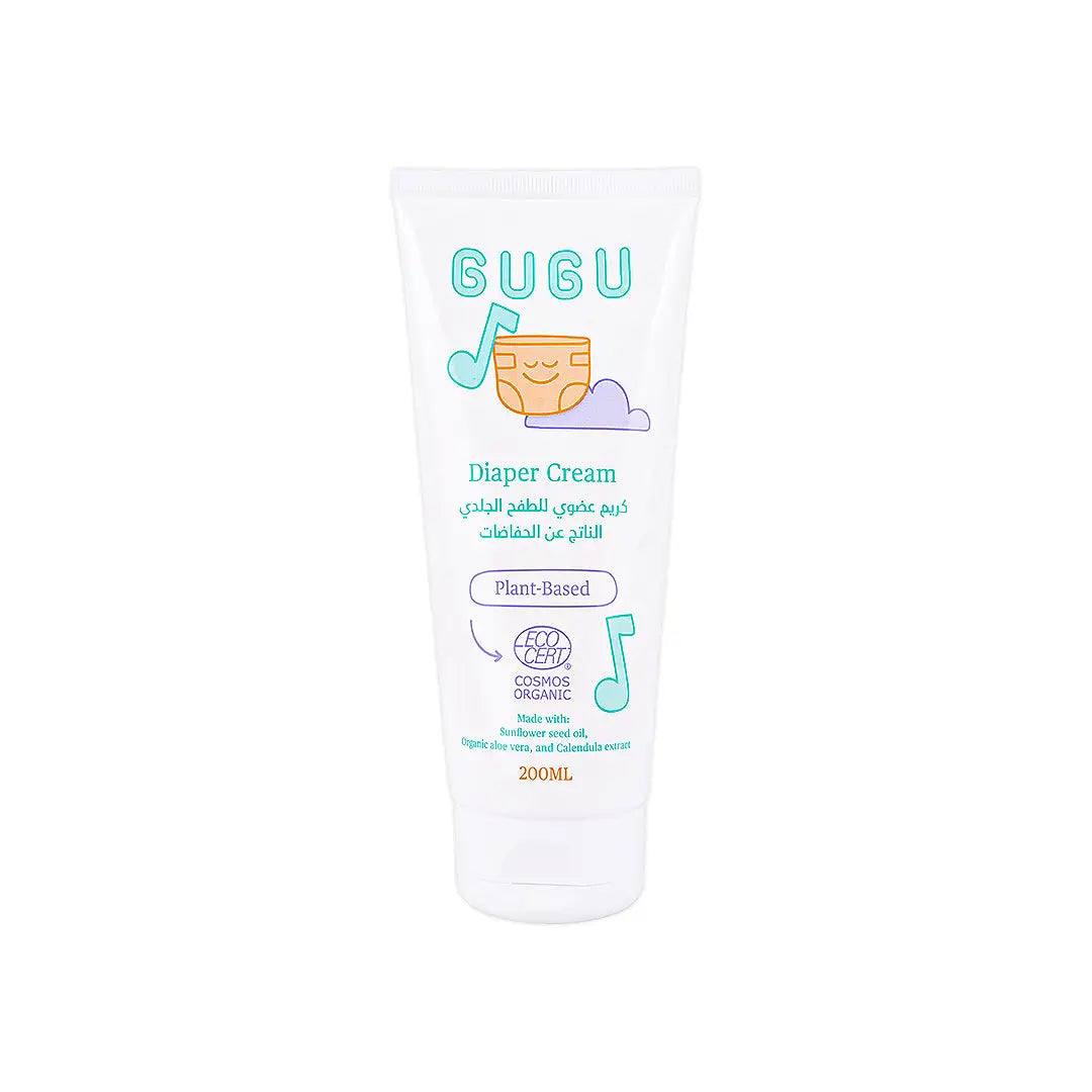 Gugu organic soothing diaper rash cream - 200ml