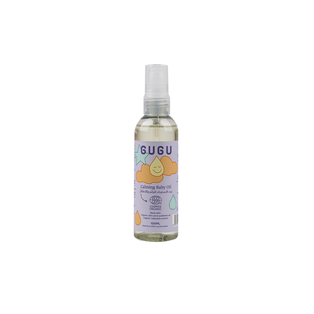 Gugu organic calming baby massage oil - 100ml