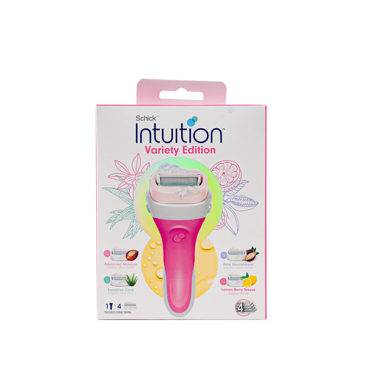 Schick Intuition Women Variety Edition 4 Blades Handle