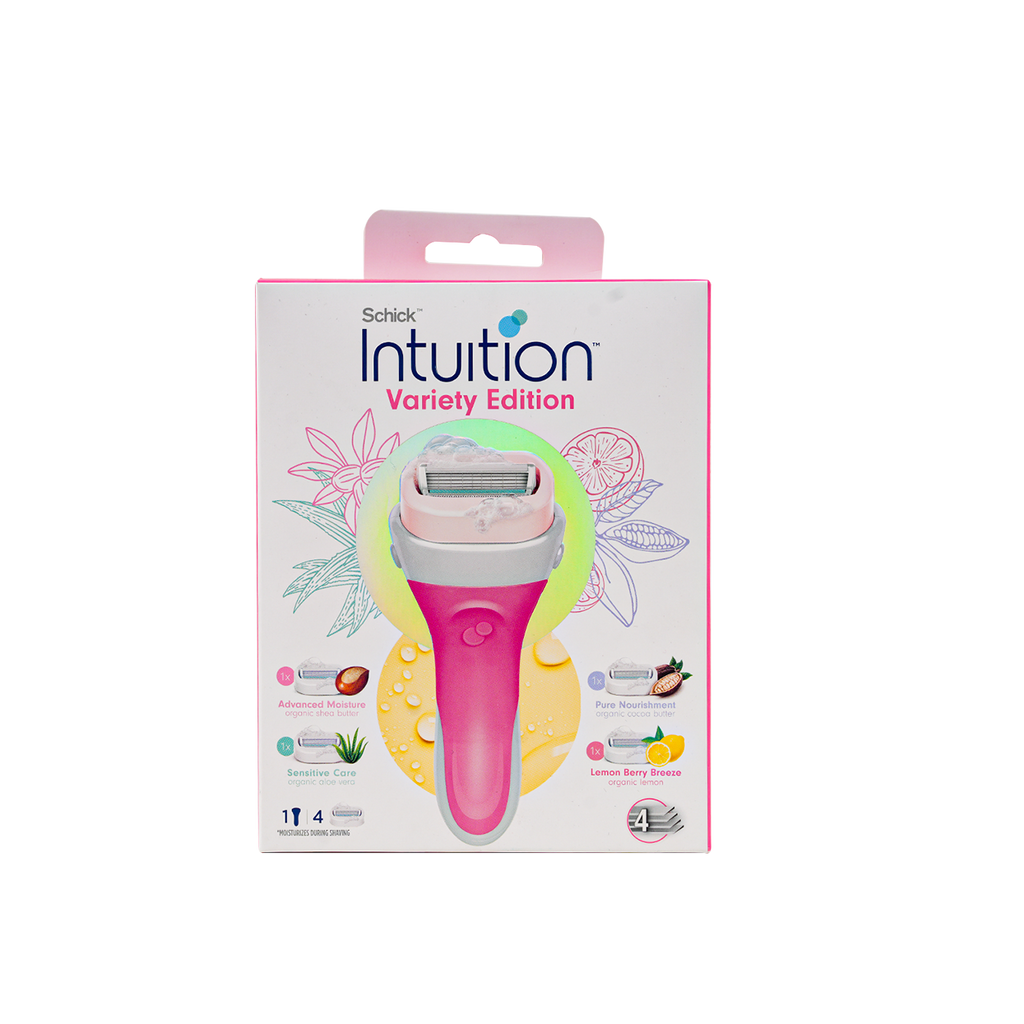 Schick Intuition Women Variety Edition 4 Blades Handle