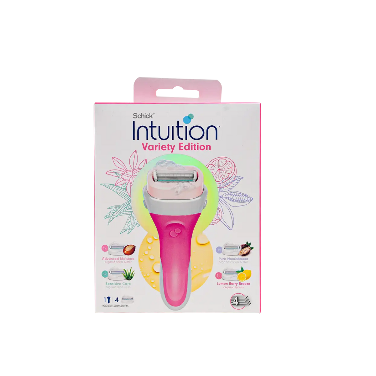 53519-Schick Intuition Women Variety Edition 4 Blades Handle