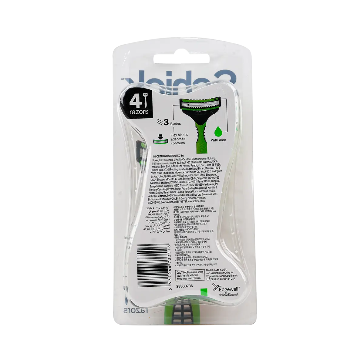 53520-Schick Xtreme 3 Sensitive 3Blades 4Pcs +1