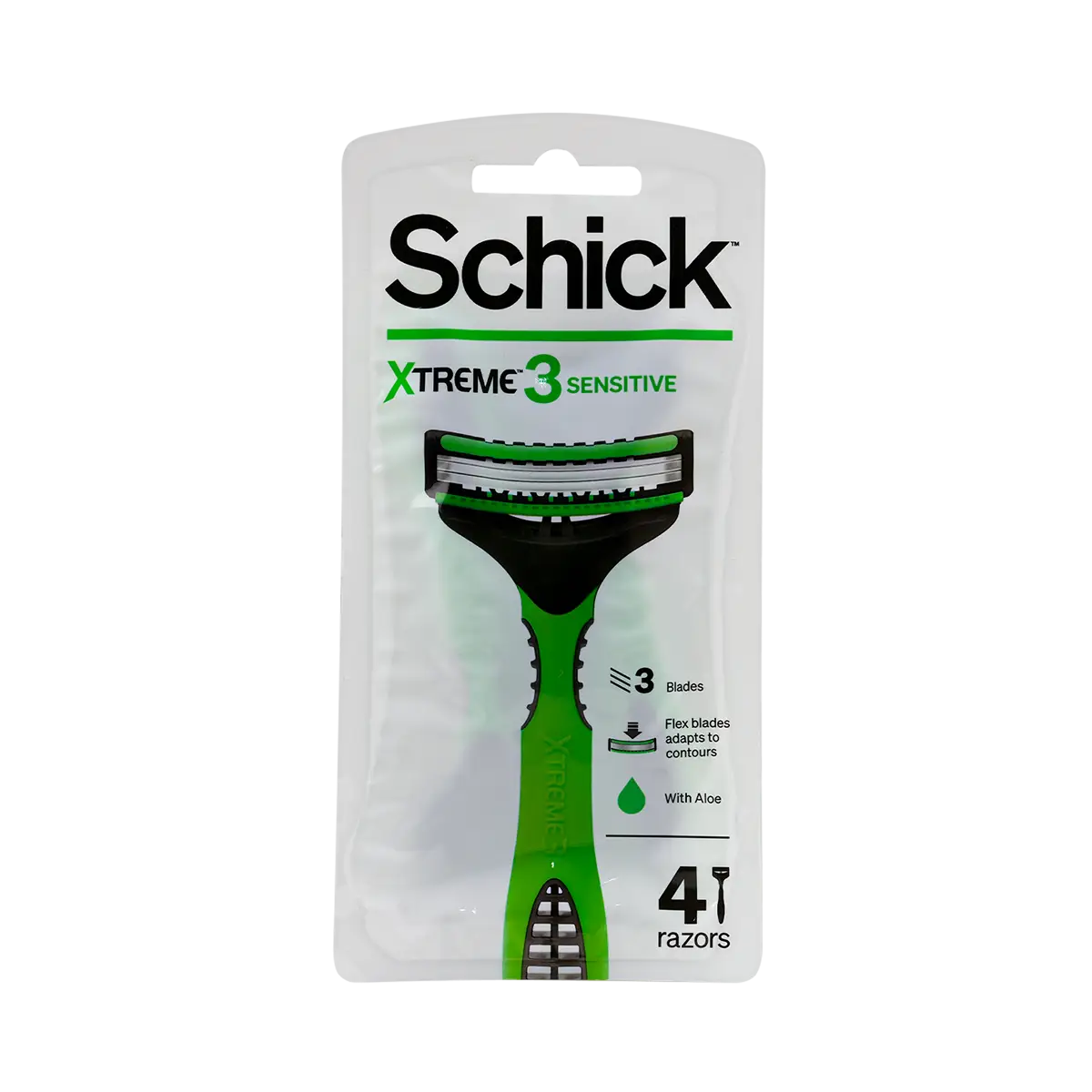 53520-Schick Xtreme 3 Sensitive 3Blades 4Pcs