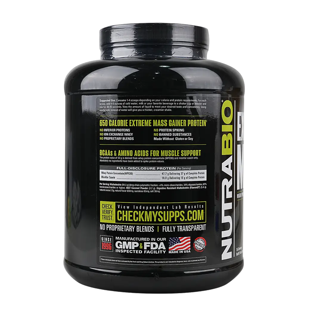 Nutrabio Extreme Mass Chocolate 2.722g
