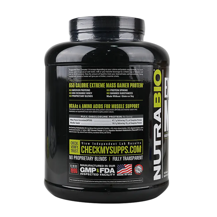 53526-Nutrabio Extreme Mass Chocolate 2.722g +2
