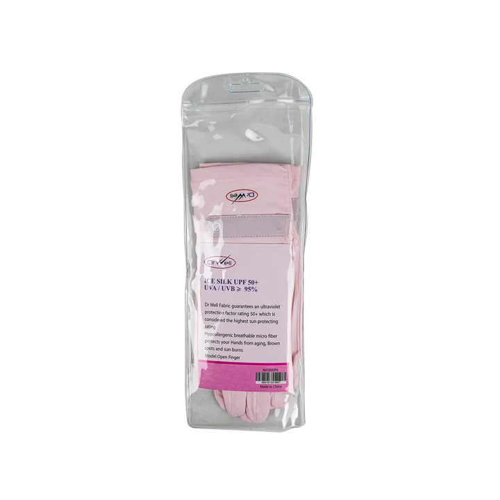 53530-Dr Well Gloves Ice Slik UPF 50+UVB 95% GIS02PK - 8857 +1