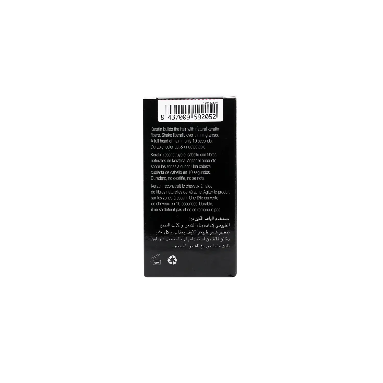 The Cosmetic Republic Keratin Fibers Negro Black 12.5G