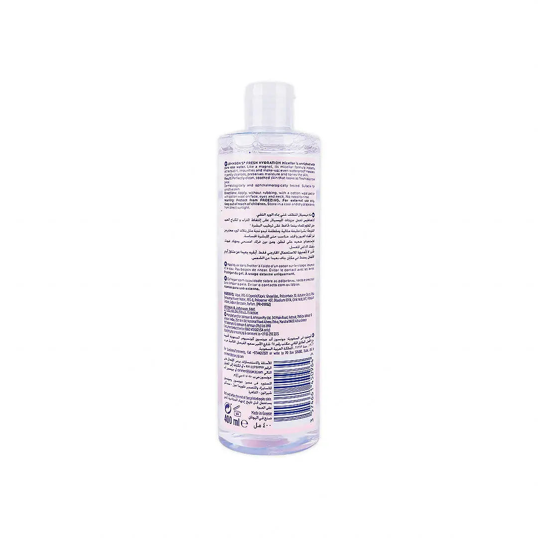 53550-Johnson's Micellar Rose Cleansing Water 400ml +1