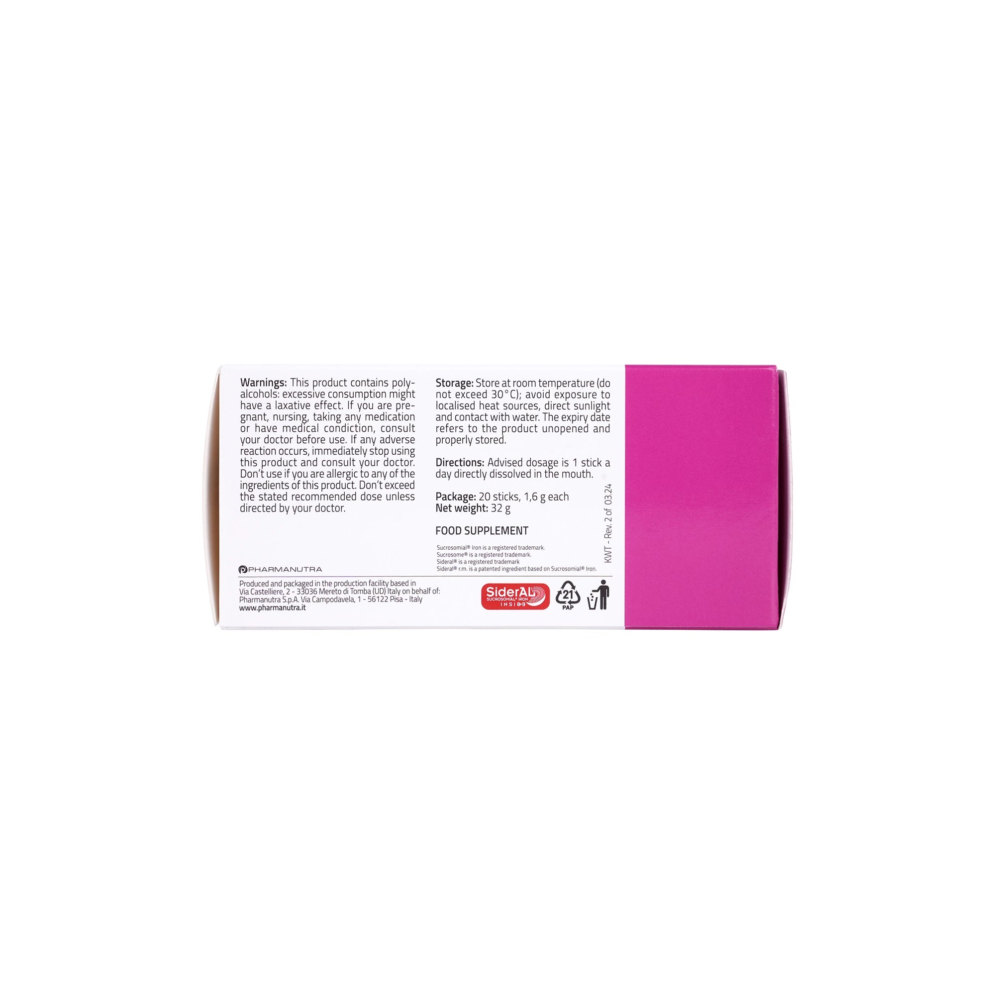 53551-Sideral Folic 30mg 20 Sticks +3