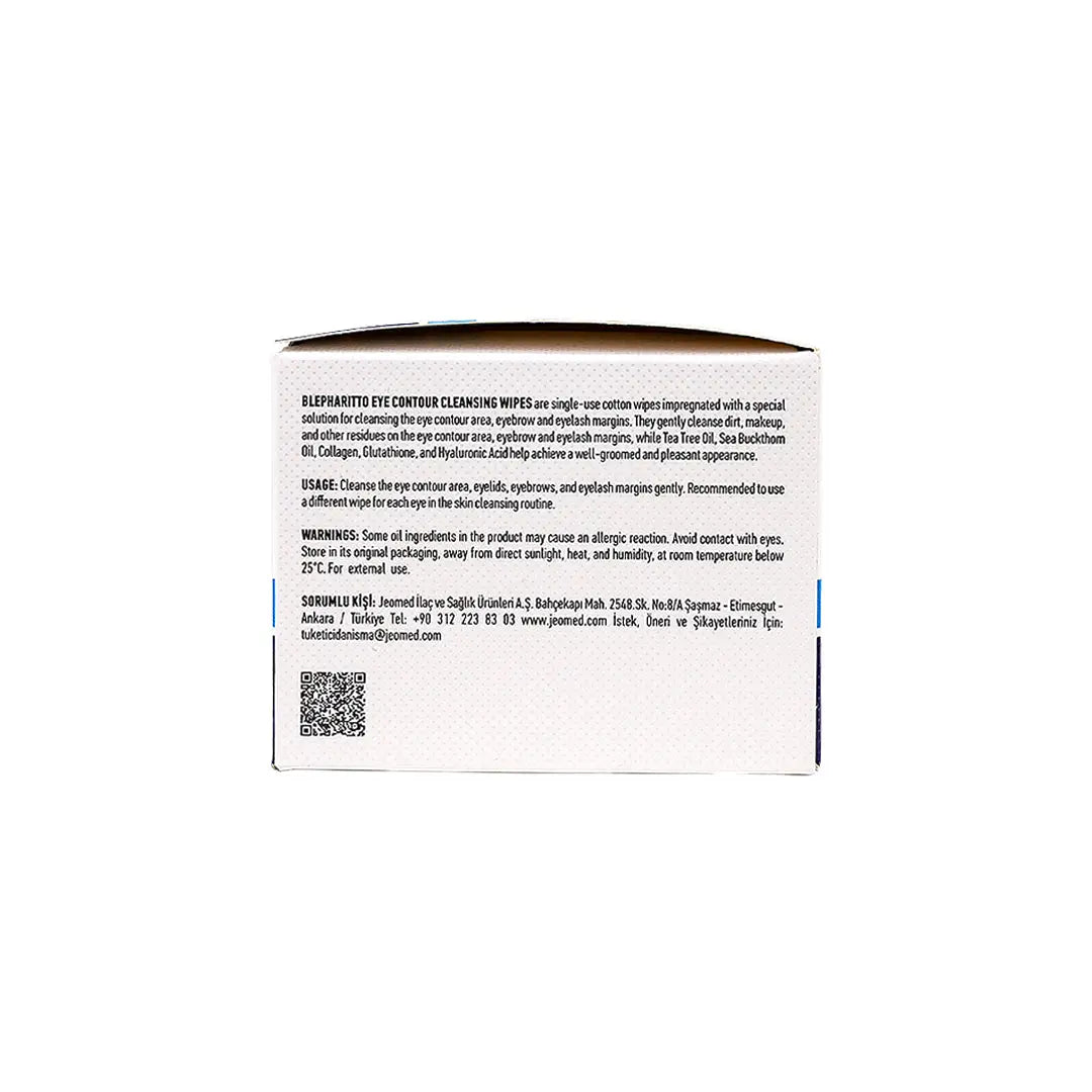 53565-Blepharitt Eye Contour Cleansing Wipes 24pcs +1