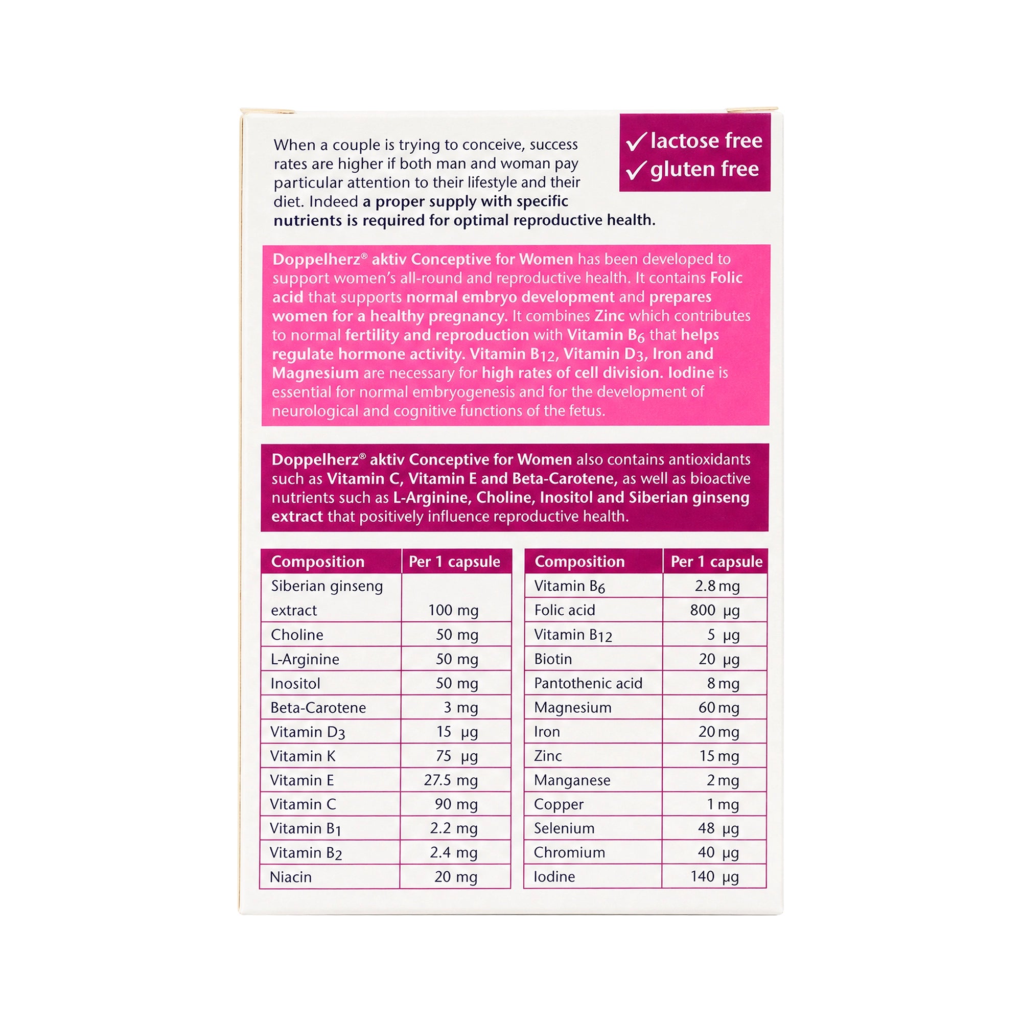 Doppelherz Aktiv Conceptive For Women 60Capsules