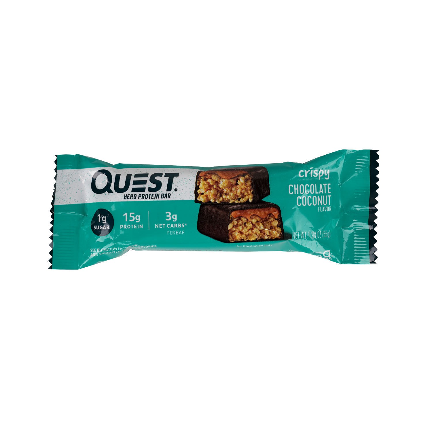 Quest Hero Protein Bar 15g-Chocolate Coconut 55G