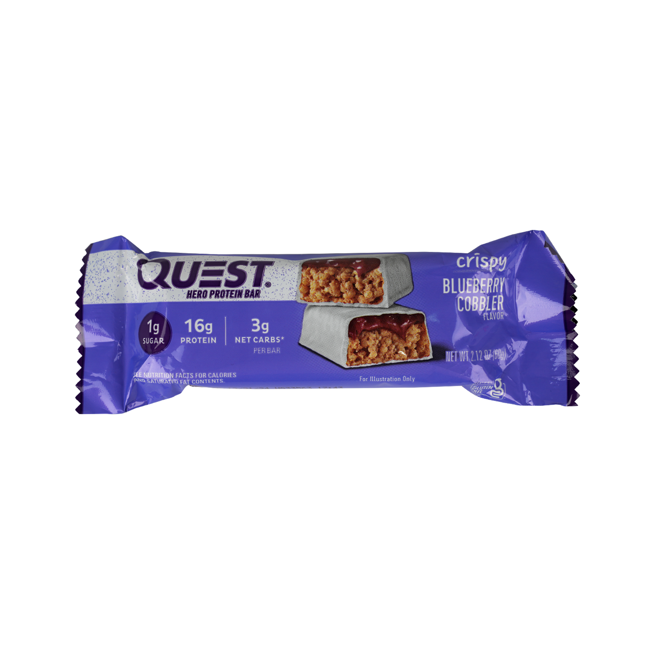 Quest Hero Protein Bar 16g-Blueberry Cobbler 60G