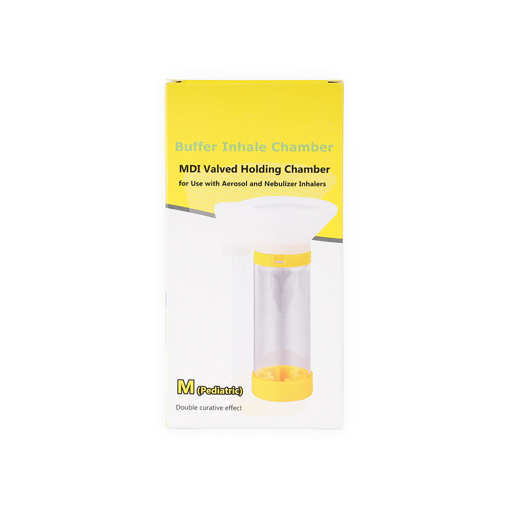 Sumbow Buffer Inhale Chamber Mask M Pediatric-Yellow