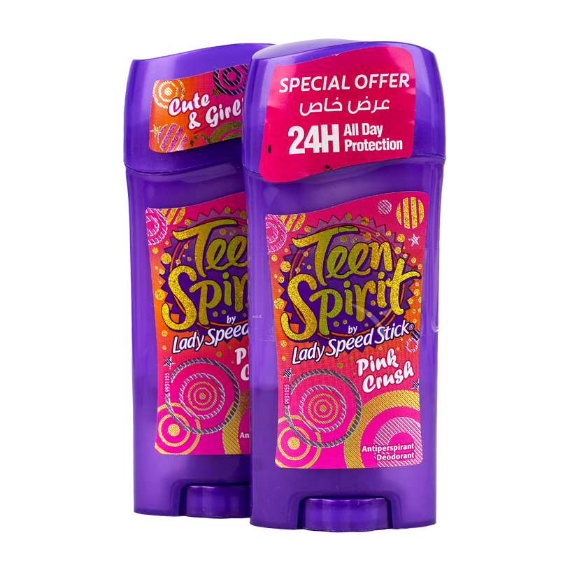 Lady Speed Stick Teen Spirit Pink Crush 65g 1+1 Offer