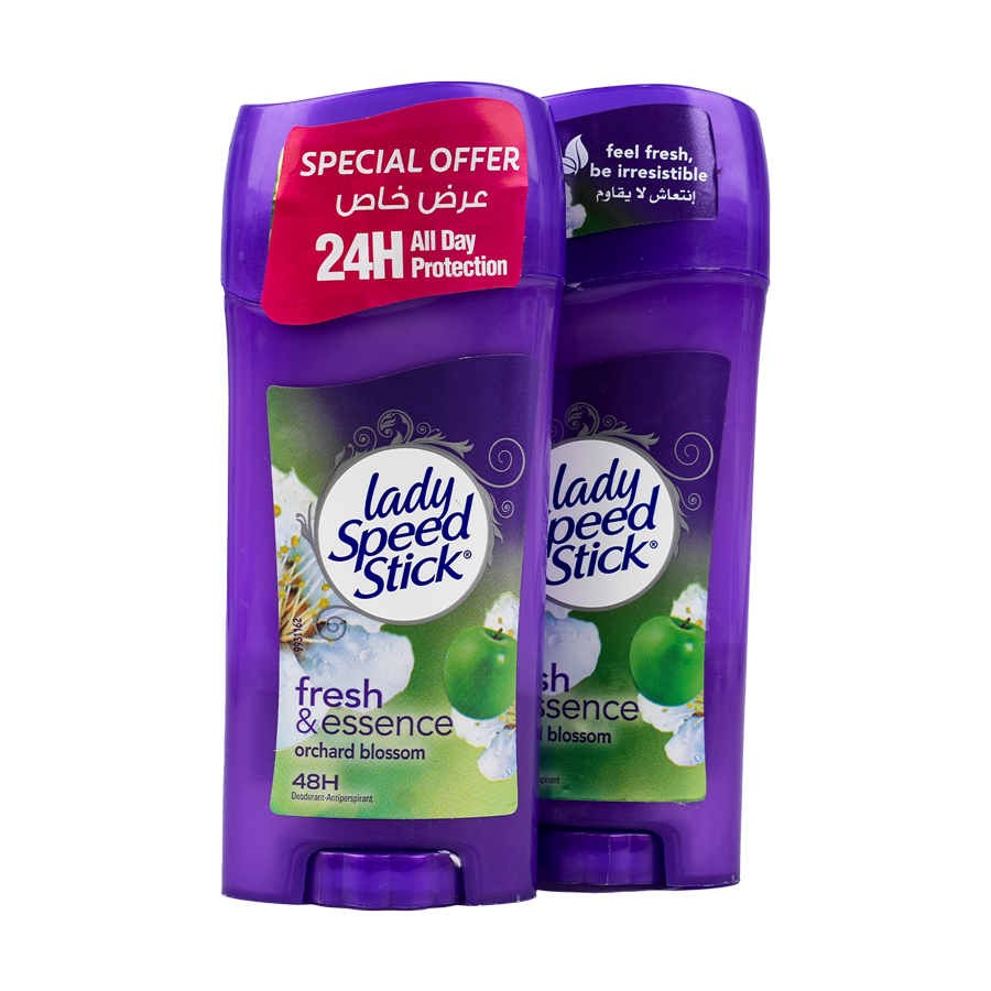 Lady Speed Stick Fresh & Essence Orchard Blossom 48h 65g 1+1