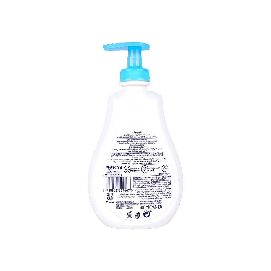 Dove Baby Head To Toe Wash 400ml-Rich Moisture +1