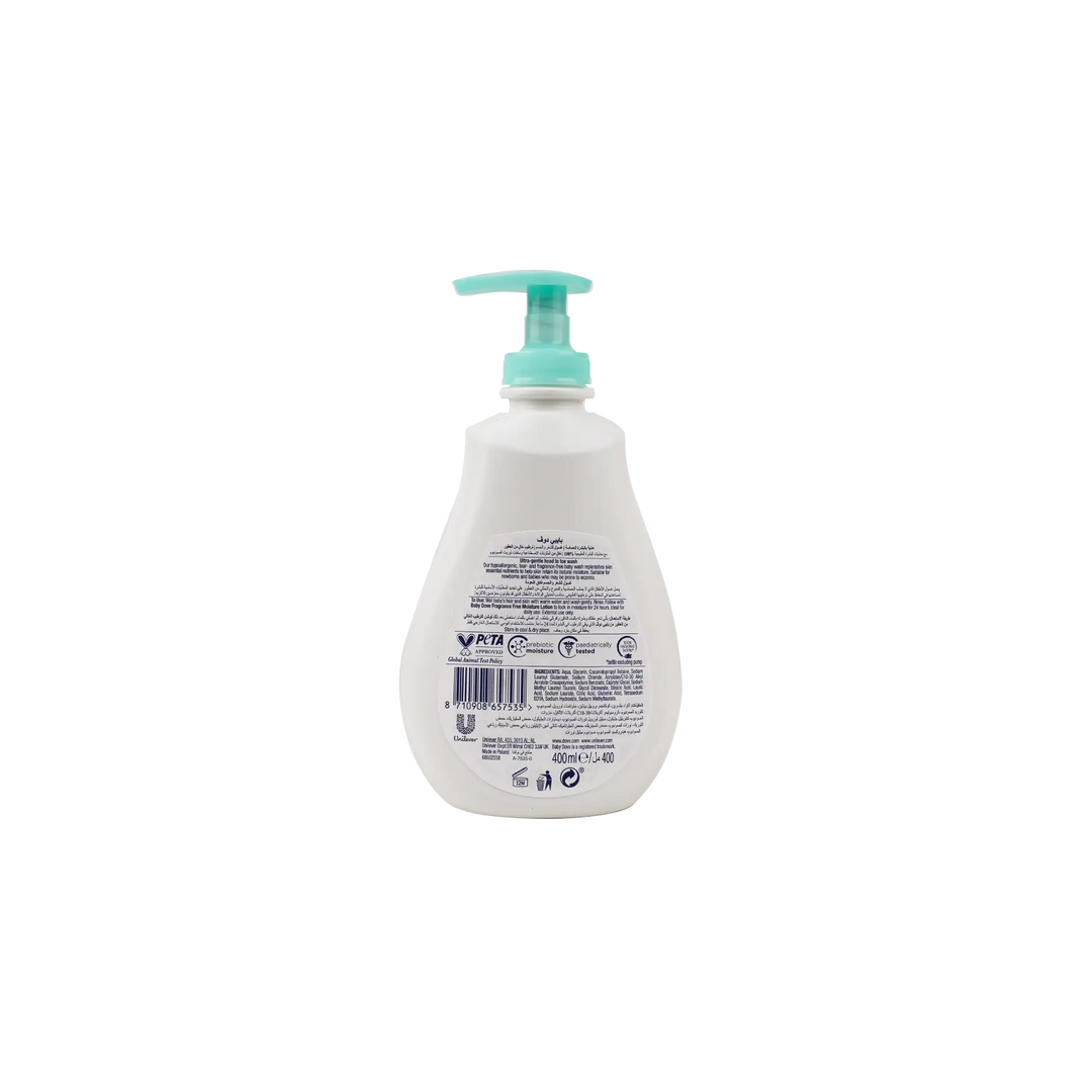53630-Dove Baby Head To Toe Wash 400ml-Fragrance Free Moisture +1