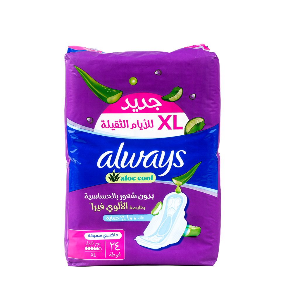 Always Aloe Cool Xl 24Pads Aloe-Vera 6334