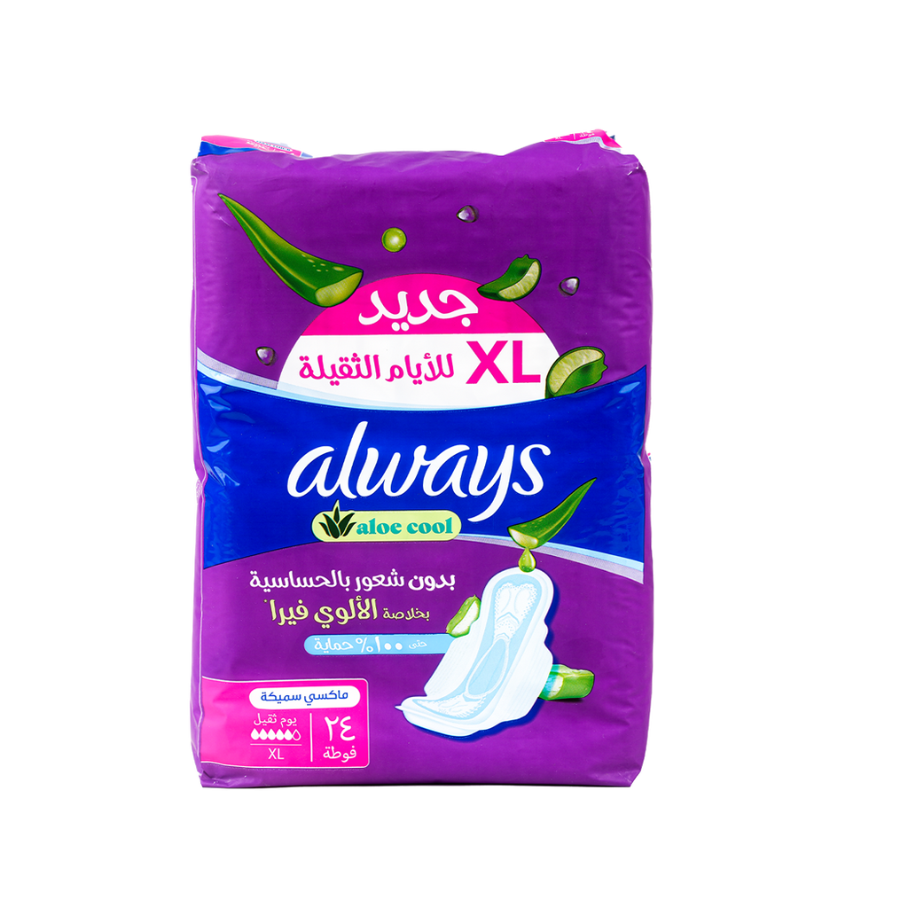 Always Aloe Cool Xl 24Pads Aloe-Vera 6334