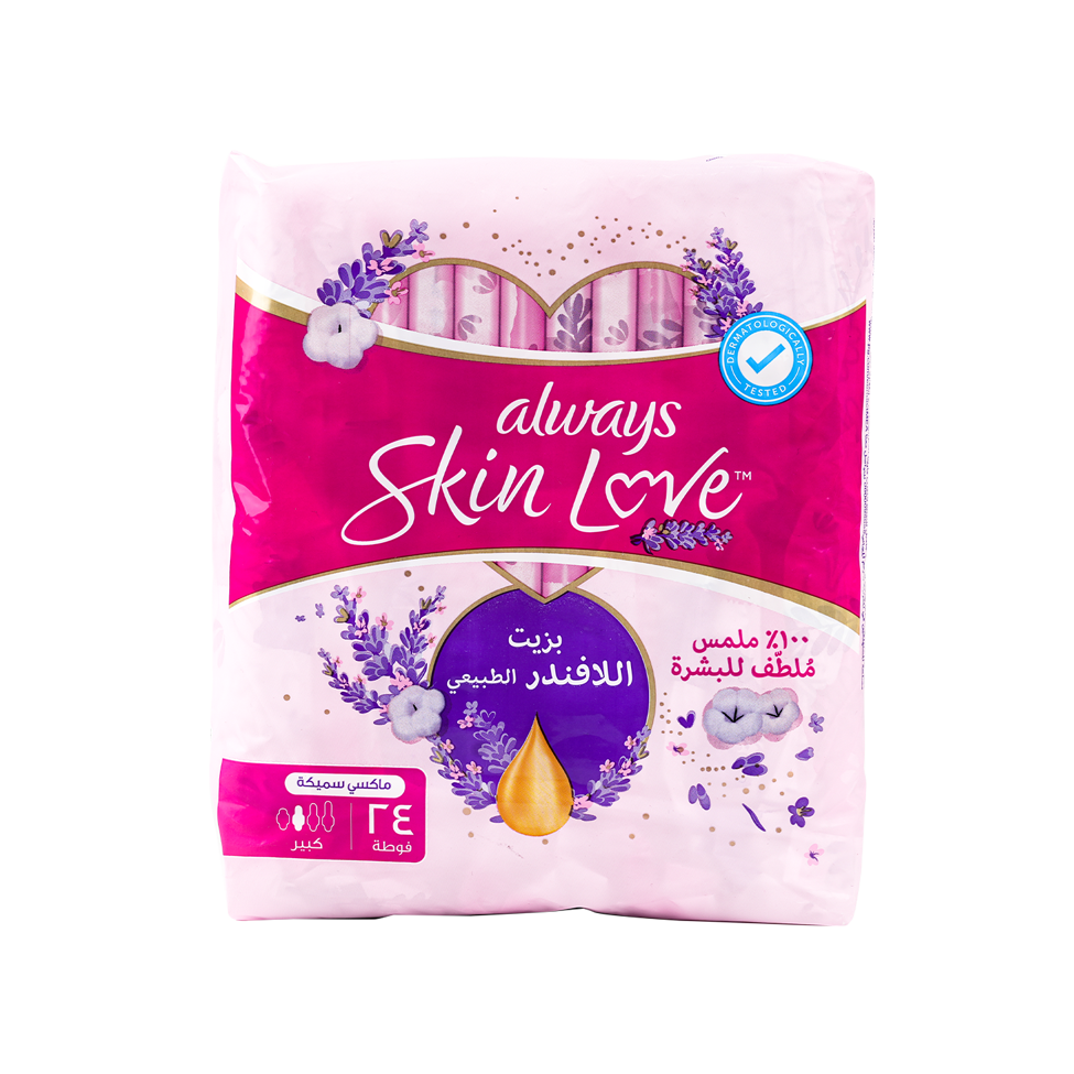 Always Skin Love With Lavender Maxi Thick L 24Pads-6225