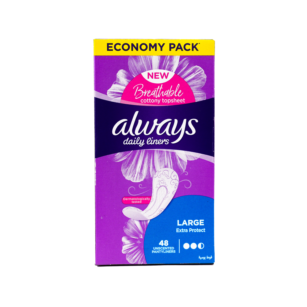 Always Daily Liners Large 48pads-1608