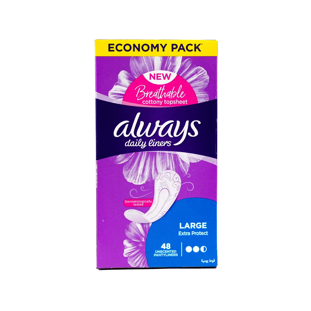 53641-Always Daily Liners Large 48 pads
