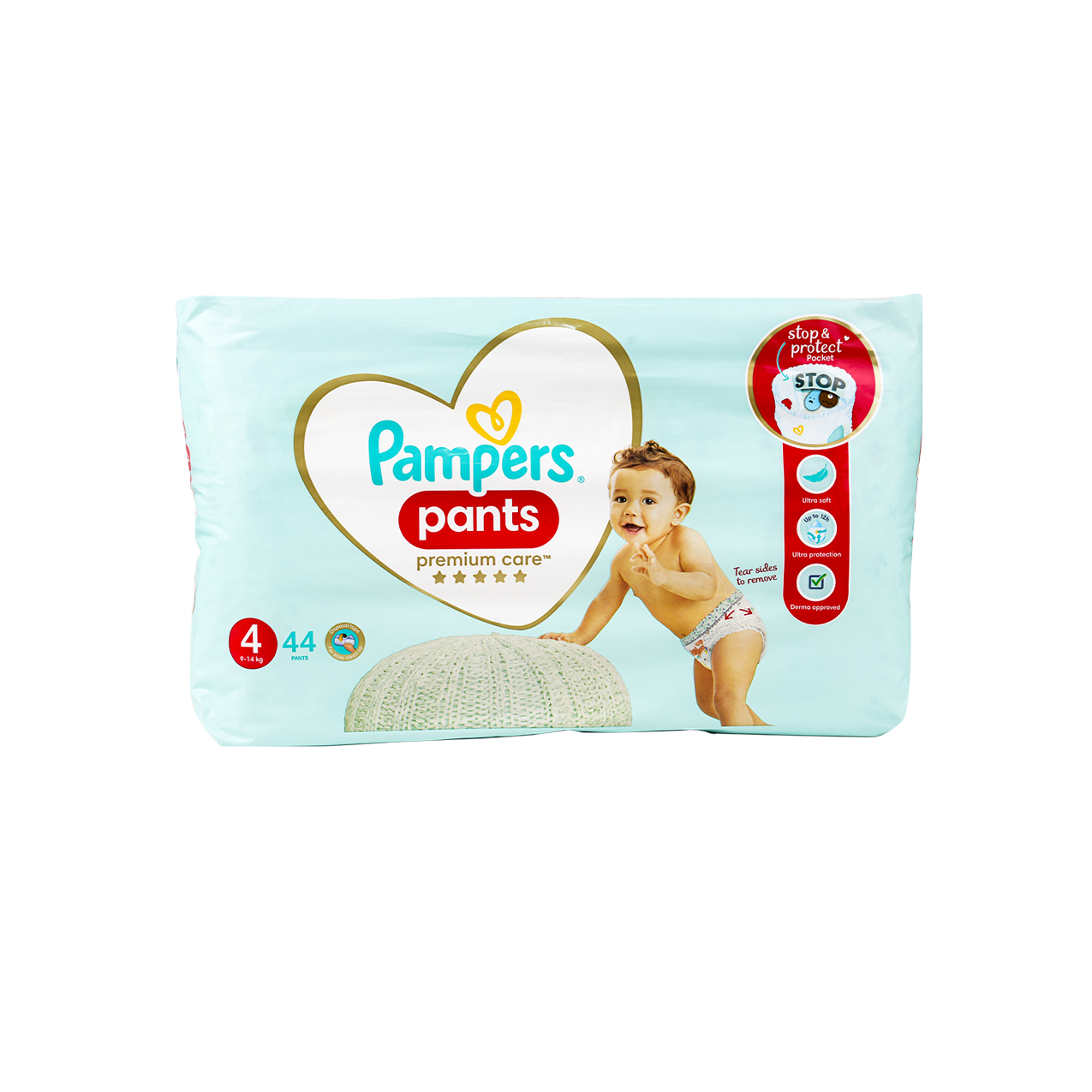 Pampers Premium Care Pants No.4 (9-14Kg) 44Pcs